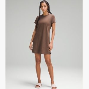 ❤️ lululemon classic fit cotton blend t-shirt dress -Java EUC